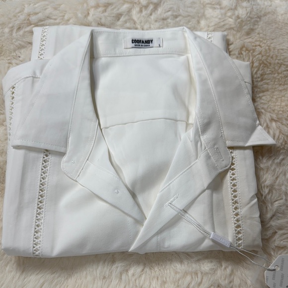 Cuban Guayabera Men's Short Sleeve Shirt Sz L - Picture 2 of 6